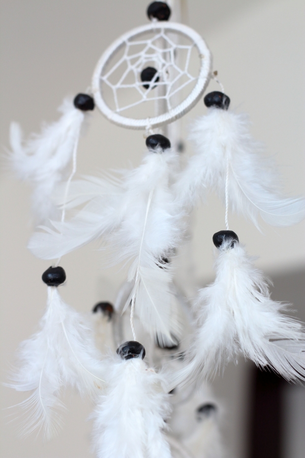 Lapač snov biely 17cm