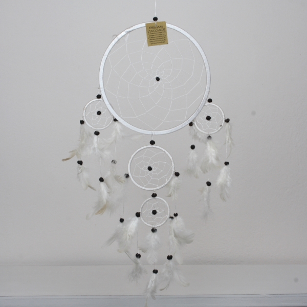 Lapač snov biely 22cm