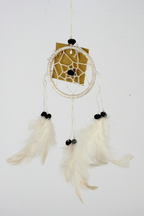 Lapač snov biely 6,5x15cm