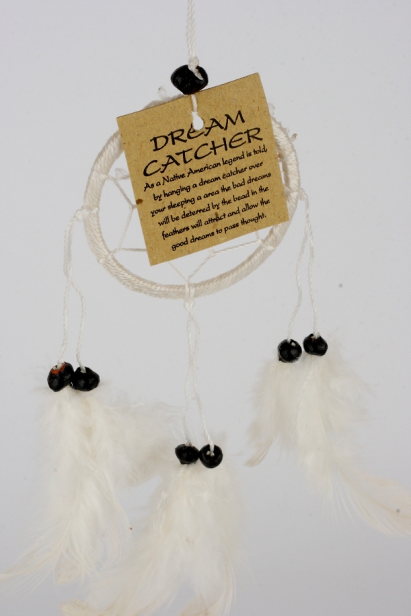 Lapač snov biely 6,5x15cm