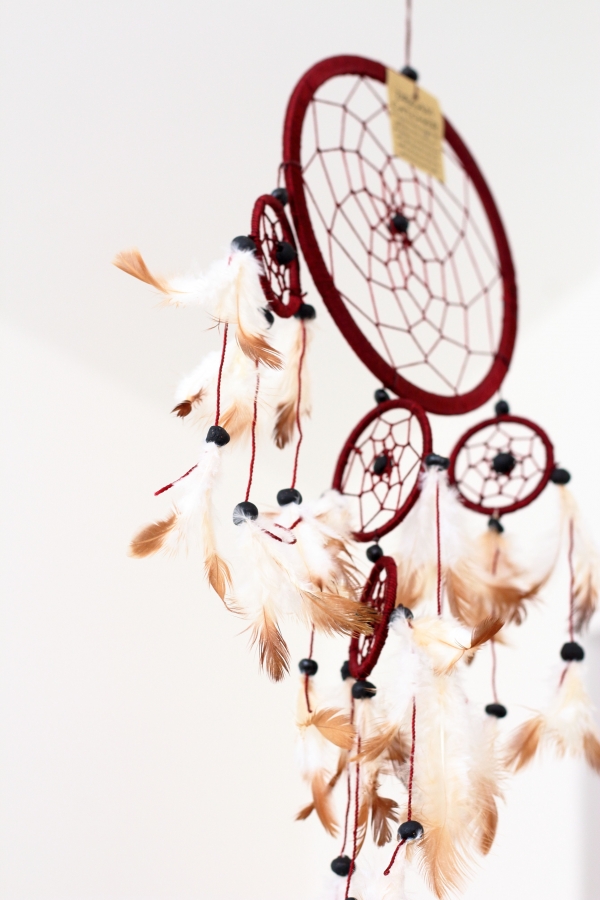 Lapač snov hnedy 17cm