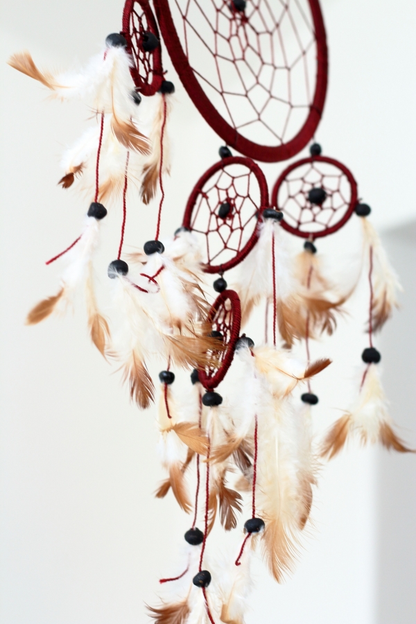 Lapač snov hnedy 17cm