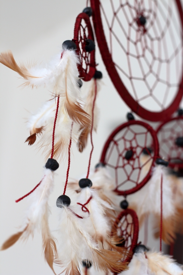 Lapač snov hnedy 17cm