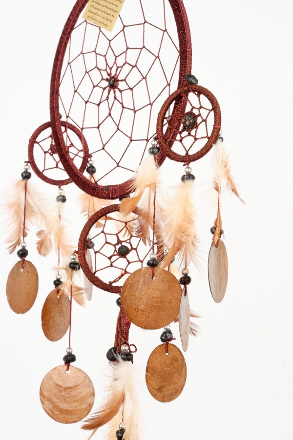 Lapač snov hnedý veľký 16 cm