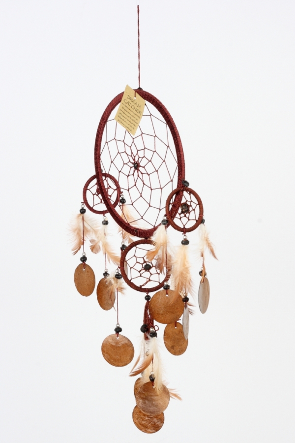 Lapač snov hnedý veľký 16 cm