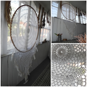 Lapač snov ratan 100cm