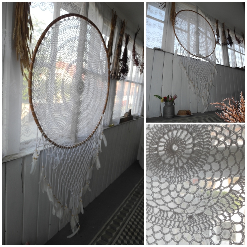 Lapač snov ratan 100cm