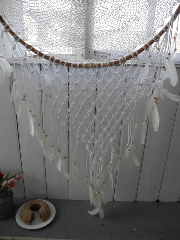 Lapač snov ratan 100cm