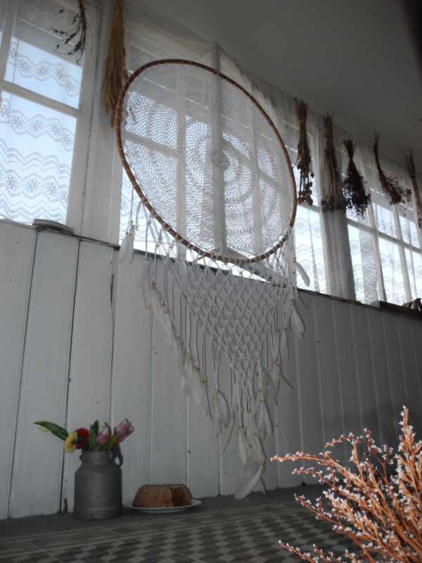 Lapač snov ratan 100cm