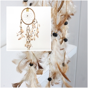 Lapač snů světle hnědý 22cm