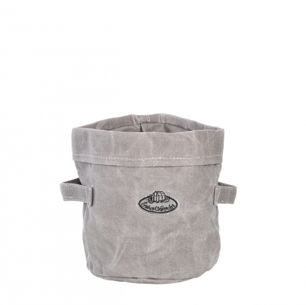 Látkový úložný box 15 x 15 x 15 cm voskované plátno veľkosť S