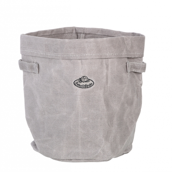 Látkový úložný box 22 x 22 x 24 cm voskované plátno veľkosť M