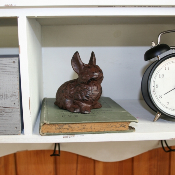 Liatinová dekorácie zajac 11,7x5,4x11cm