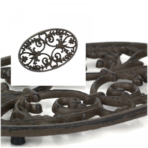 Liatinová podložka pod horúce nádoby ovál 24x15,5cm