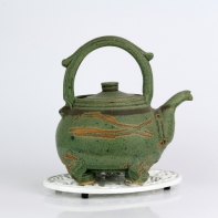 Liatinová podložka pod hrnce biely smalt 24cm