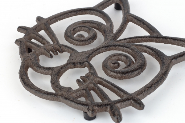 Liatinová podložka pod hrniec mačka 16x15cm