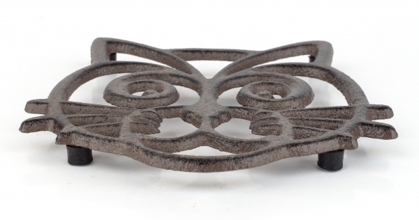 Liatinová podložka pod hrniec mačka 16x15cm