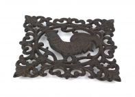 Liatinová podložka pod hrniec kohút 17x17cm