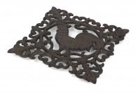 Liatinová podložka pod hrniec kohút 17x17cm