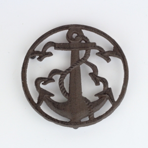 Litinová podložka pod hrnec kotva 17cm