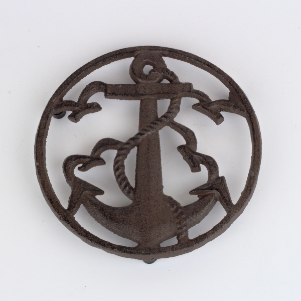 Liatinová podložka pod hrniec kotva 17cm