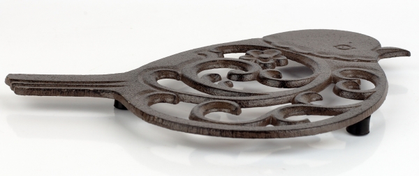 Liatinová podložka pod hrniec vtáčik 19x19cm