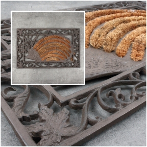 Liatinová rohožka ježko 72x45cm