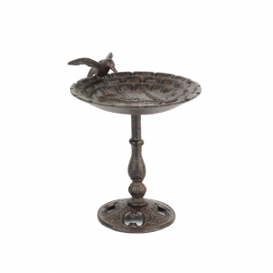 Liatinová fontánka s pitnou vodou pre vtáky 21cm