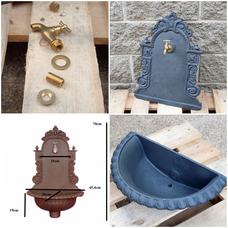 Liatinové umývadlo 71cm