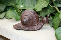 Liatinové zvieratko na záhradu - šnek 11,7x5,4x11cm