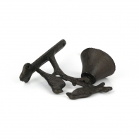 Liatinový domový zvonček vtáčiky 17,5 × 18 × 8cm