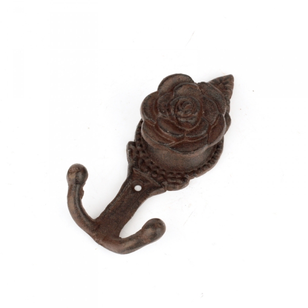 Liatinový dvojháčik kytička 13x5cm