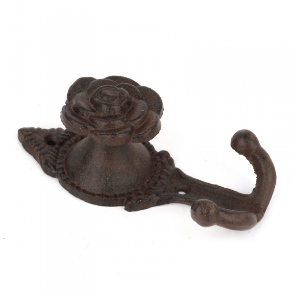 Liatinový dvojháčik kytička 13x5cm