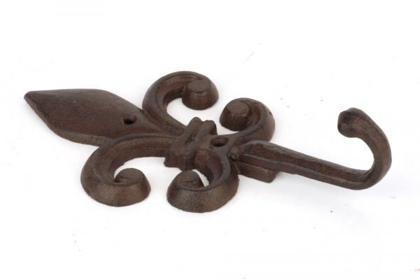 Liatinový háčik s ornamentom 18x11cm