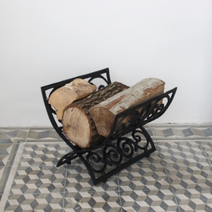 Liatinový kôš na drevo 42x42cm