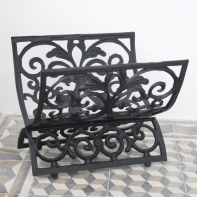 Liatinový kôš na drevo 42x42cm