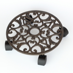 Liatinový posuvný stojan / podstavec pod kvetinu 27,5cm