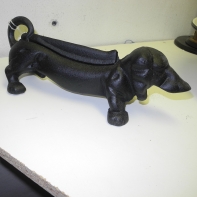 Liatinový škrabák na topánky - poškodenie