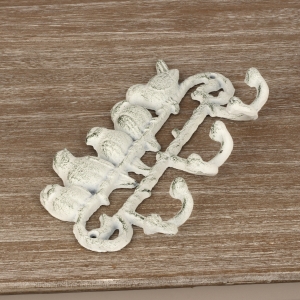 Liatinový vešiak vtáčiky 6 háčikov