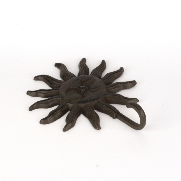 Liatinový vešiak slnko 25x20cm