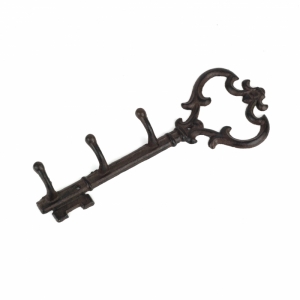 Liatinový vešiak v tvare kľúča 32cm