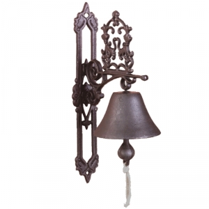 Liatinový zvonček domový 13x19,5x35,8cm