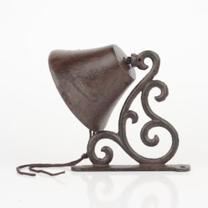 Liatinový zvonček na konzolu 17x10x14,5cm