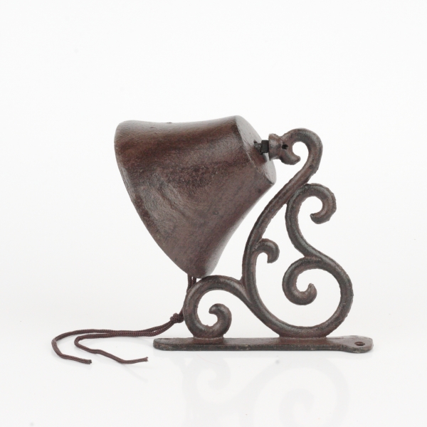 Liatinový zvonček na konzolu 17x10x14,5cm