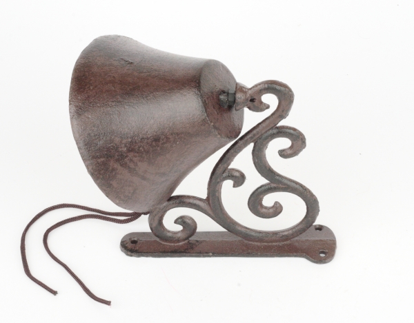 Liatinový zvonček na konzolu 17x10x14,5cm