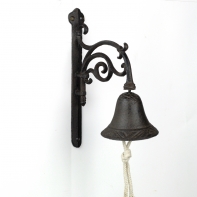 Liatinový zvonček na konzolu 20 × 25 × 10cm