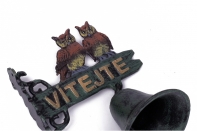 Liatinový zvonček Vitajte 22cm