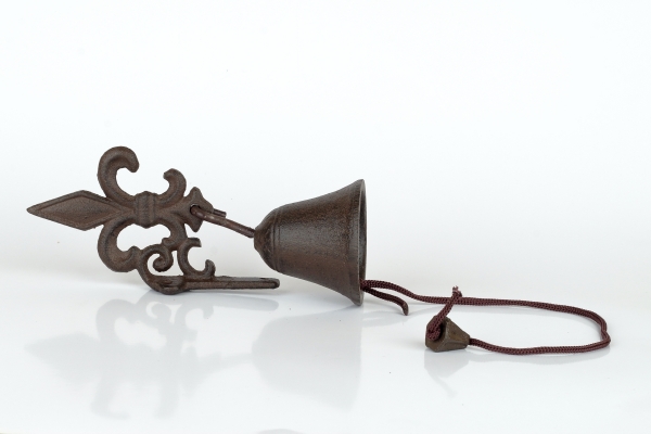 Liatinový zvonček vzor ľalia 19cm