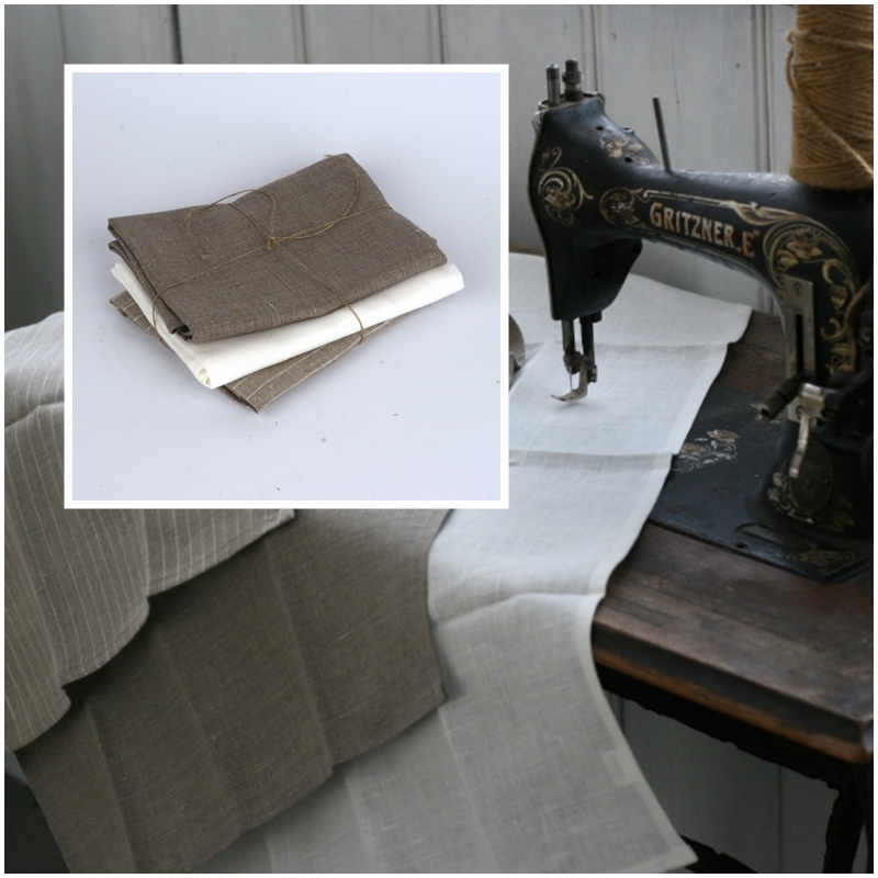 Ľanové kuchynské utierky hnedé 3ks 50x70cm