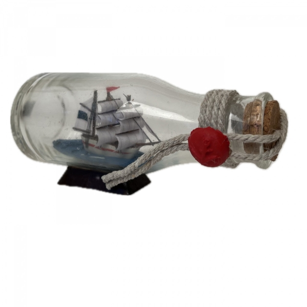 Lodička vo fľaši 12,5 x 6 cm